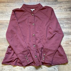 Maurices NWT button sweater